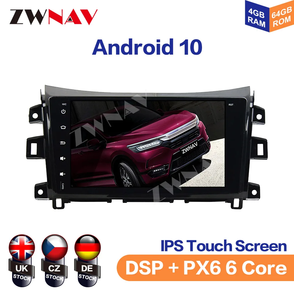 Android10 Car GPS Navigation Auto Stereo For Nissan NAVARA 2016-2018 Car Multimedia Player Autoradio Tape Recorder Head Unit DSP