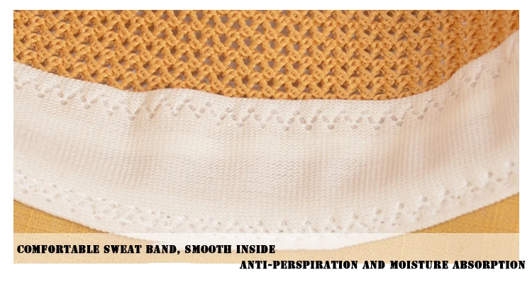 K116 Damen Eimer Hut Panama Mode Sonnenblende atmungsaktiv Fischer Schutz hut Sommer hüte Strand Sonnen hüte atmungsaktiv – Detail 6