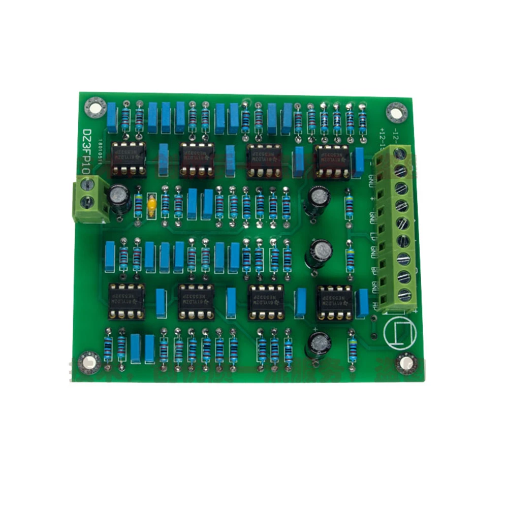 Placa de preamplificador NE5532 NE 5532 Op Amp, ajustable, personalizado, 3 CANALES, divisor de frecuencia, cruce de agudos, rango medio, bajo, Kit