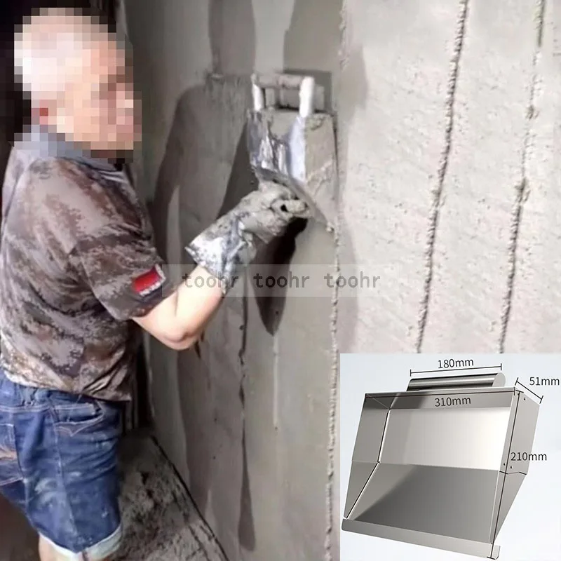 Plasterer Tool Rvs Gevelbepleistering Gereedschappen Beton Troffel Schrapen Stof Troffel Poeder Muur Gereedschap Metselaar Tool