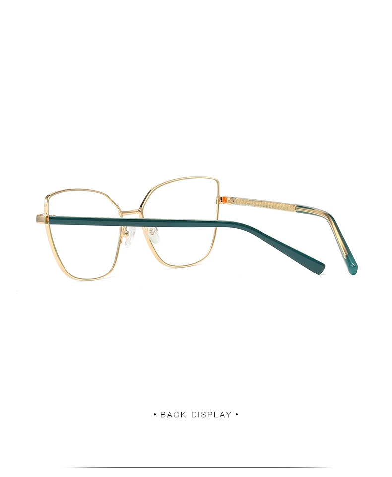 Mode Frauen Katzenauge Vollrand Legierung Brille Rahmen für weibliche verschreibung pflicht ige Brillen optische Brille für Frau – Detail 27