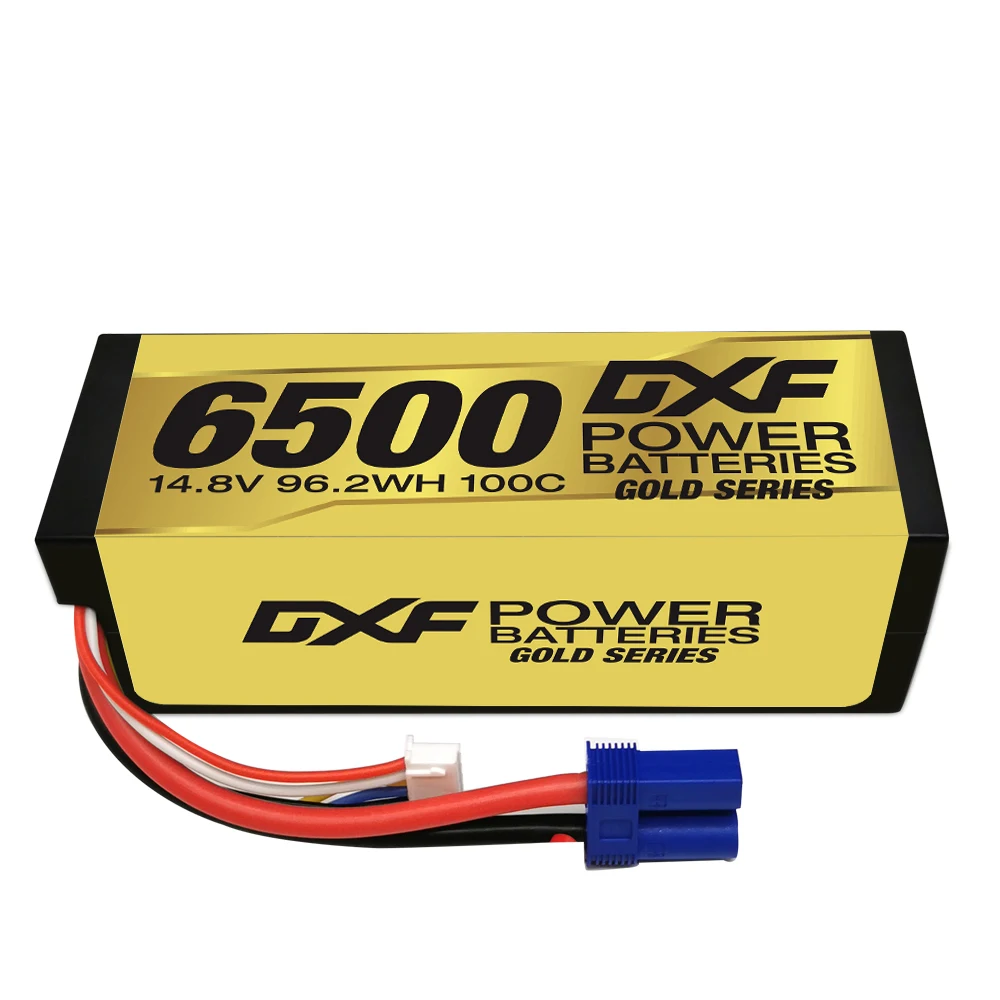 DXF Battery Lipo 4S 14.8V 6500mah 100C-200C Graphene Hardcase XT90 EC5 For rc Parts 1/8 Buggy Truggy Xxmax 8S Arrama 8S Sworkz