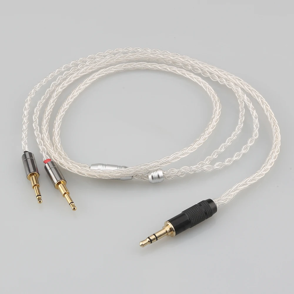 Audiocrast 8 cores Silver Plated Cable Headphone Upgrade Cable for Nighthawk/ Nightowl Oppo PM-1 PM-2