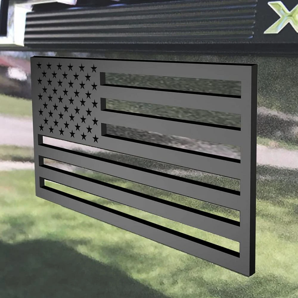 2Pcs/Pair 3D American Flag Sticker Emblem Decals Cut-Out Car Military Patriotic Emblem, Bumper Stickers Decal for Car Truck SUV