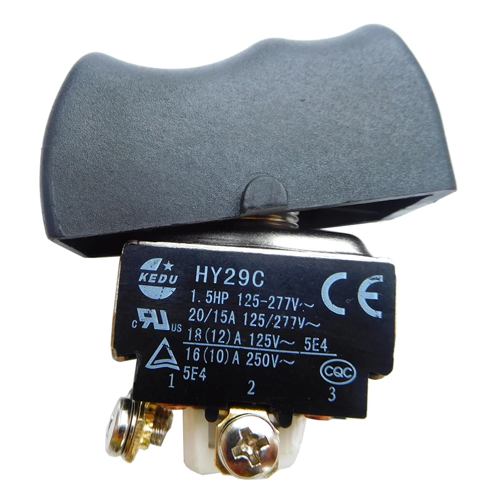 KEDU HY29C tijdelijke tuimelschakelaars DPDT aan-aan 1,5 pk 4-pins schroef