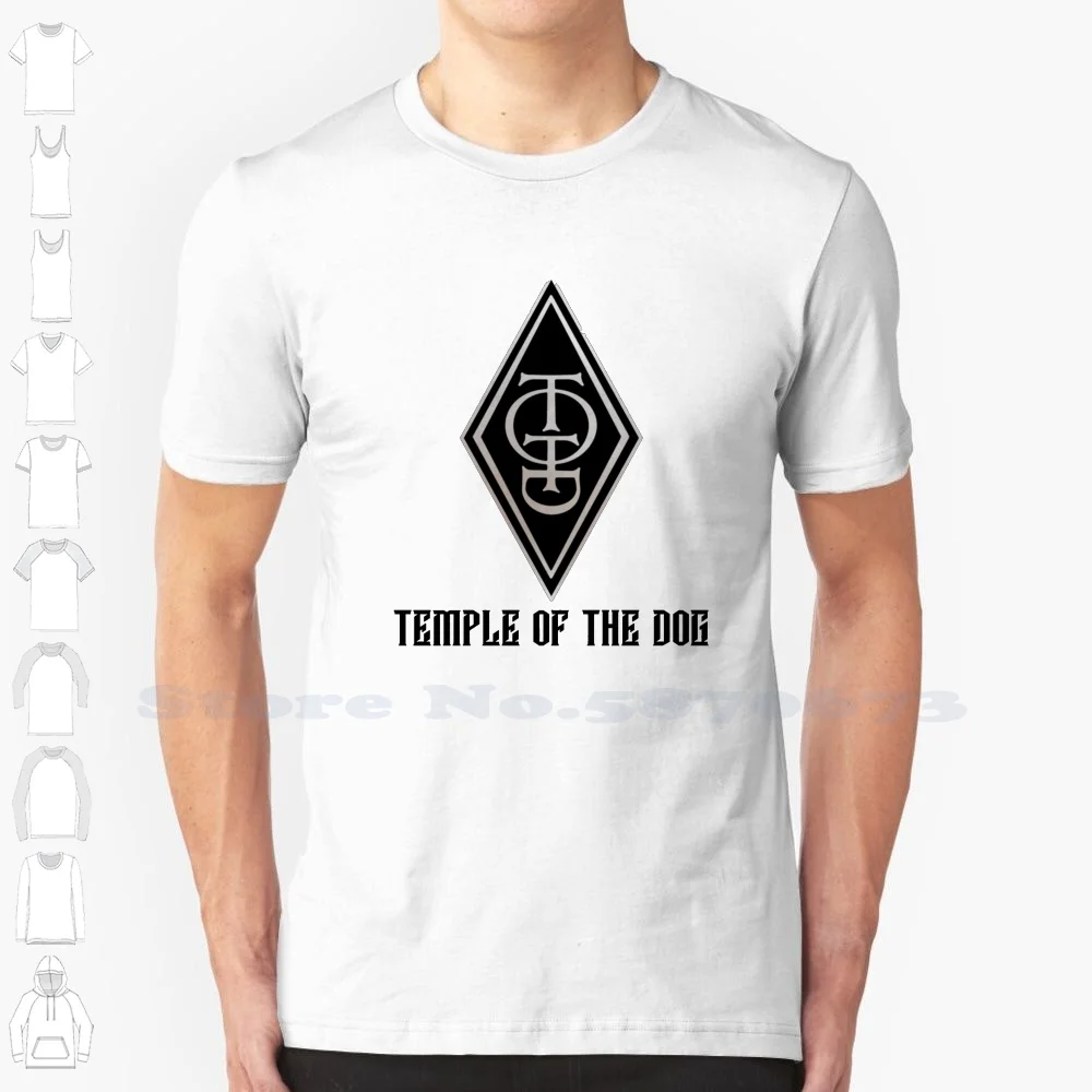 Temple Of The Dog-Monogram Graphic , Iconic Grunge Band. 100% Cotton T-Shirt Temple Of The Dog Grunge Music Seattle Chris