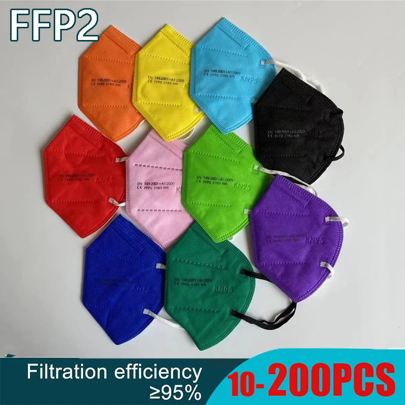 masks ffp2 face masks KN95 colors security protection masks n k 95 ffp 2 originais 4ply mask pff2 n95 mascarilla fpp2 homologada