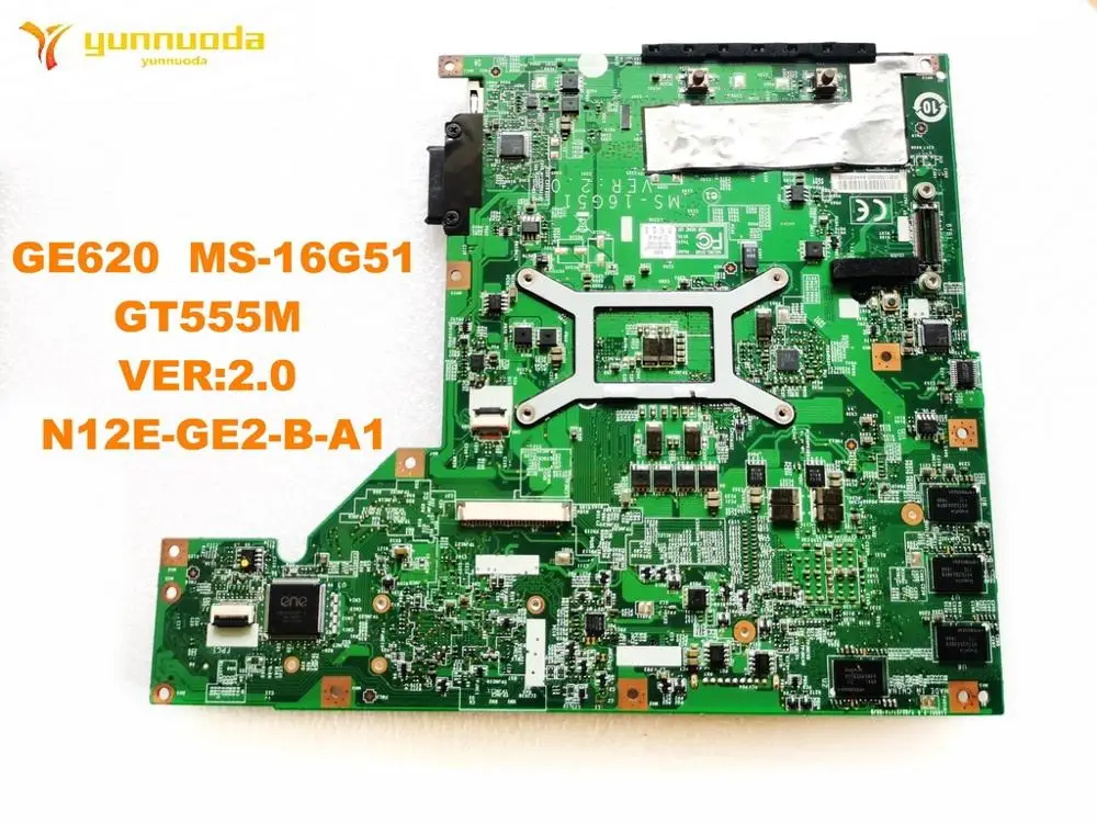 MS-16G51 for MSI GE620  laptop motherboard with GT555M  GPU VER 2.0  N12E-GE2-B-A1 tested good