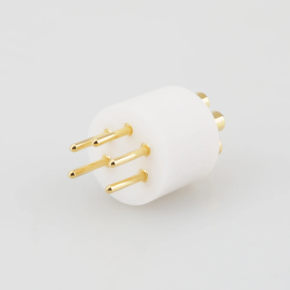 Viborg LP107G النحاس النقي M DIN المكونات المطلية بالذهب ، القرص الدوار Tonearm 5 دبوس موصل DIN ذكر لمشروع REGA LINN ROKSAN GRACE