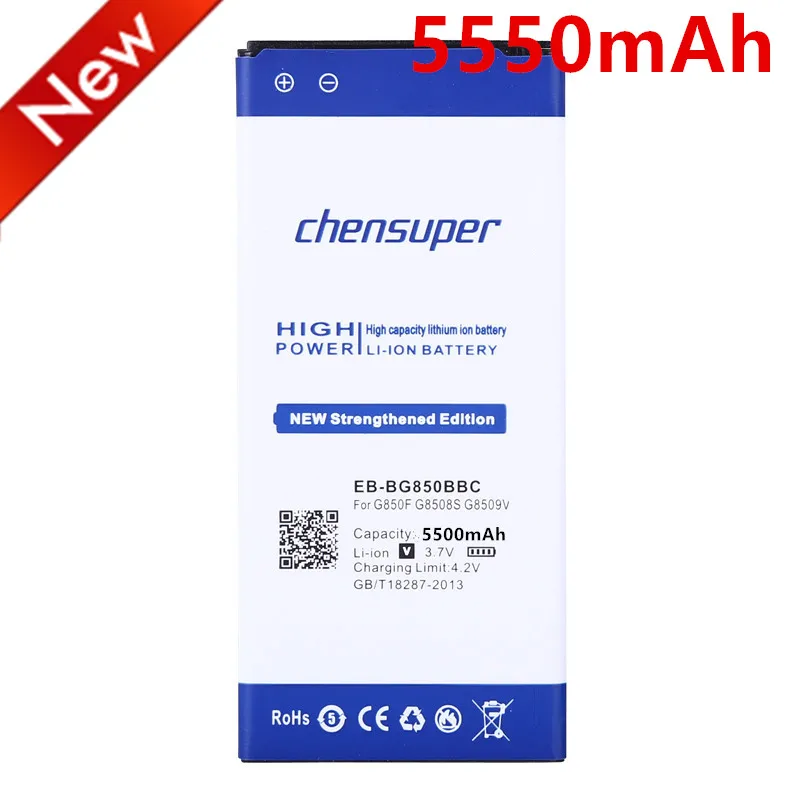 

100% Original chensuper EB-BG850BBE Battery 5550mAh For Samsung Galaxy Alpha G850F G8508S G850T G850V G850M G850A G850