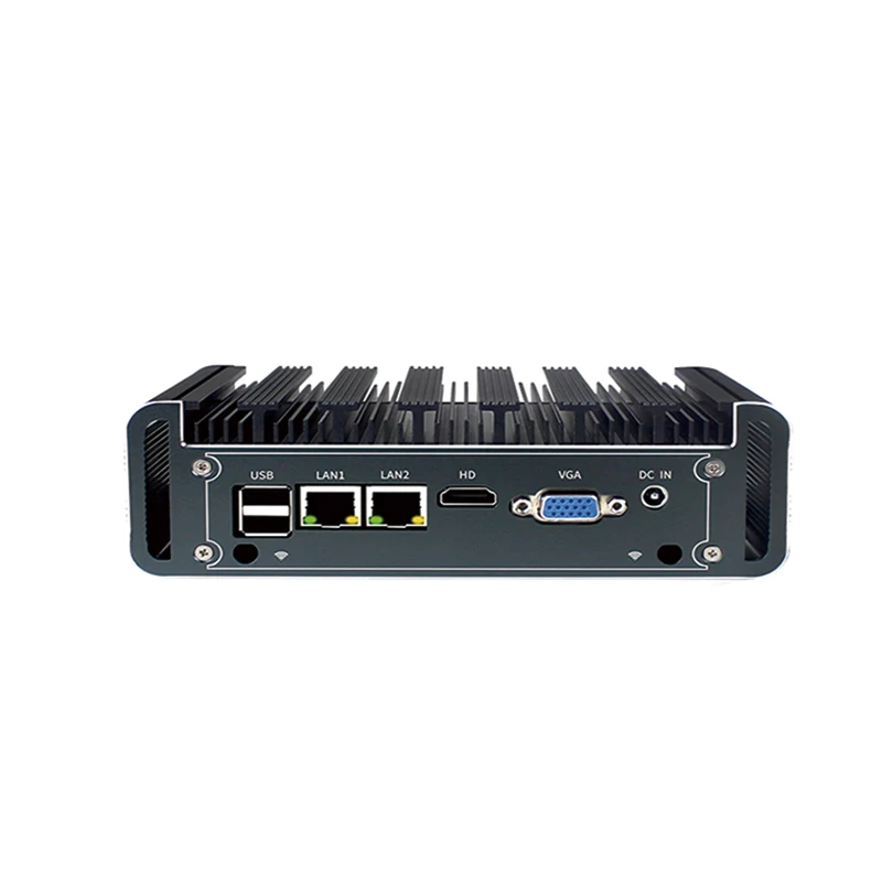 Intel Celeron N2830 2980U Quad Core Mini PC 2 LAN Firewall Weichen Router Pfsense Industrielle Computer Win10 Linux für Gaming büro