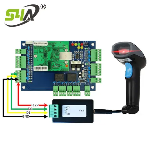 Wiegand to USB Converter Wiegand WG34 to USB to WG Work the Barcode and QRCODE Reader