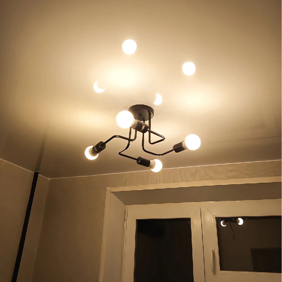 OuXean 4-head Ceiling Lamp Ceiling Light Modern Minimalist Balcony Aisle Lamp Home Corridor Room Channel Ceiling Lamp Nordic