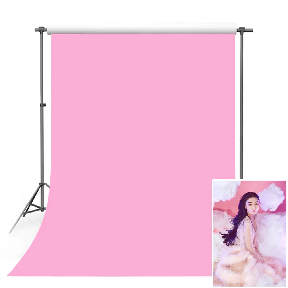 

Mehofond Photo Background Pink Solid Color Newborn Baby Birthday Party Photography Backdrops Baby Child Portrait Studio Props