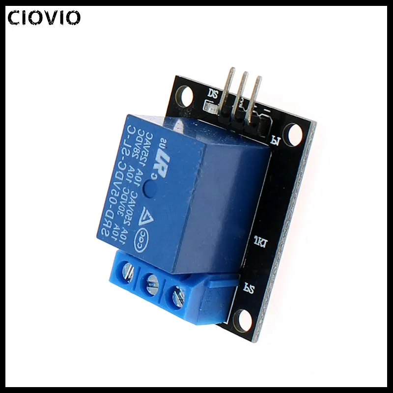 Imagem -04 - Ciovio 20 Peças Canal 5v Módulo de Relé para Arduino 1-channel Relé Ky019 para Pic Avr Dsp Braço para Arduino