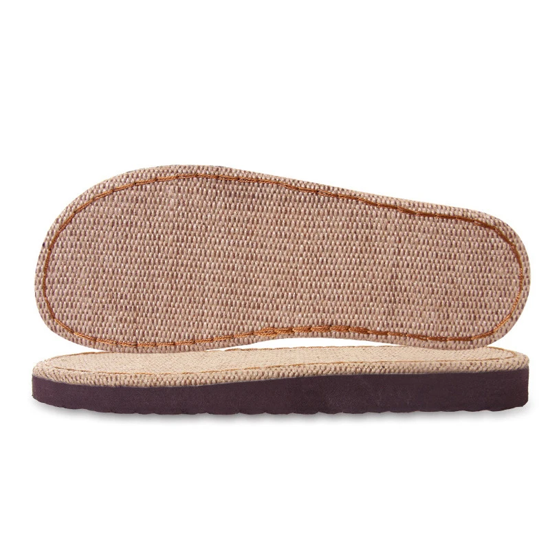 DIY Hand Knitting Materials Flax Slippers Outsoles for Shoes Anti-Slip Crochet Needles Indoor Sandals Slippers Sole