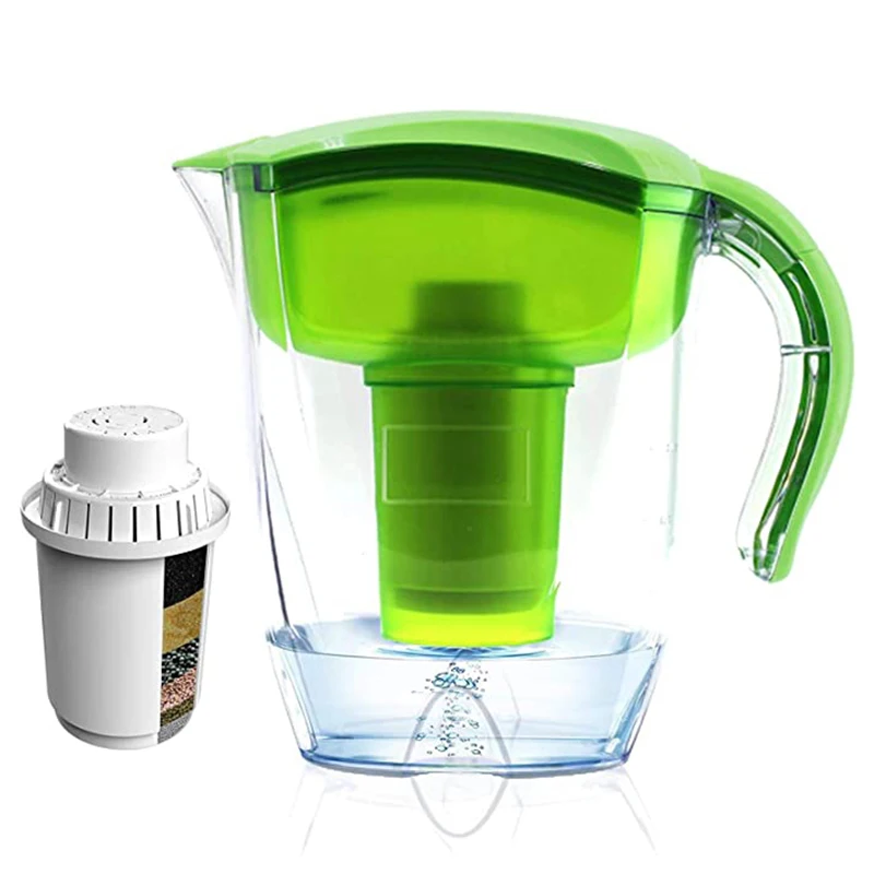 Alcalina cartucho de filtro de agua de 3,5 litros tetera con filtro de agua de PH alcalino tanque de filtro de agua de 3 paquetes