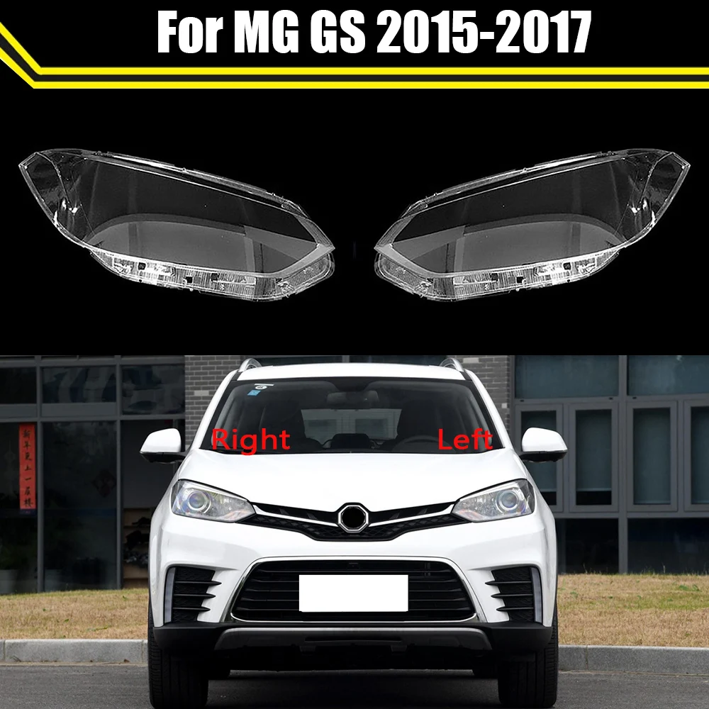 

Front Car Transparent Lens Shell Auto Clear Lampshade Headlamp Case Headlight Cover Clear Lampcover For MG GS 2015 2016 2017