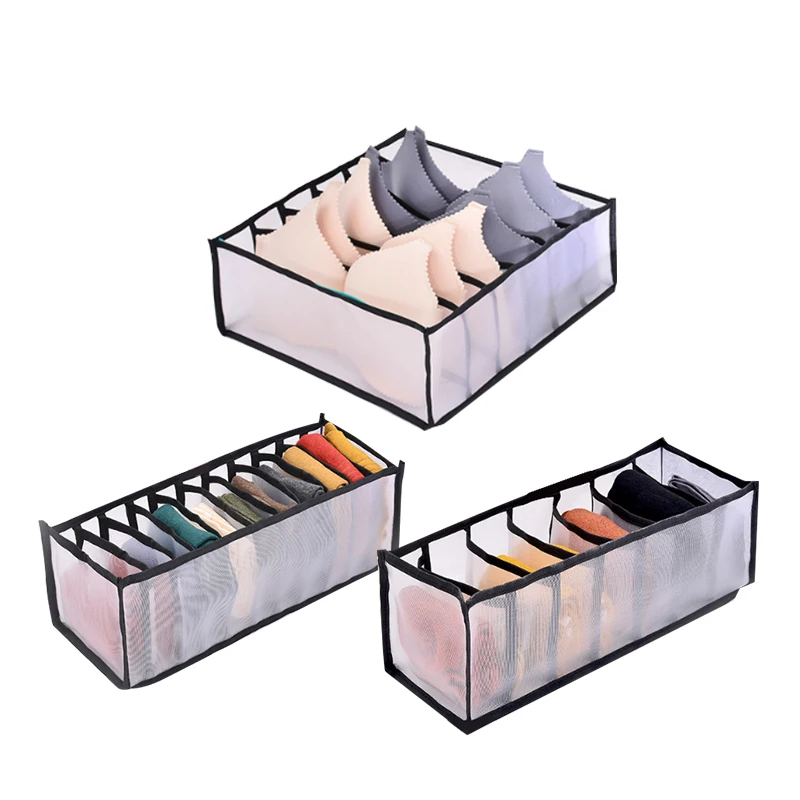 Heißer Verkauf Neue Unterwäsche Bh Veranstalter Lagerung Box 5 Farben Schublade Schrank Organisatoren Boxen Für Unterwäsche Schals Socken Bh – Detail 13
