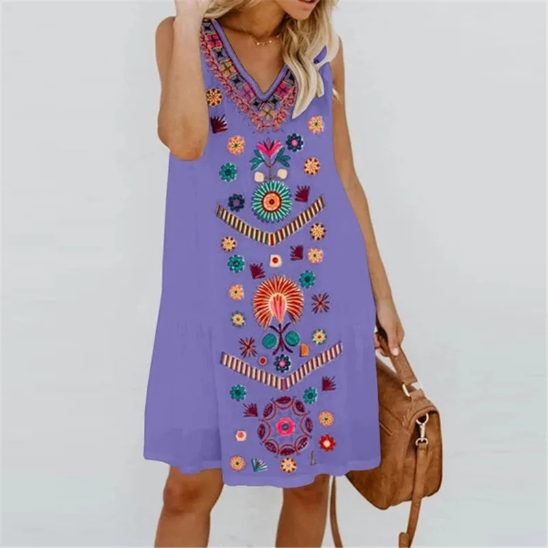 Dress 2021 Fashion 3xl Yellow Mini Dress Print Dress Tank Women Summer Robe Blanche Vestidos Mujer Sukienki 섹시한 빅 셔츠 드레스