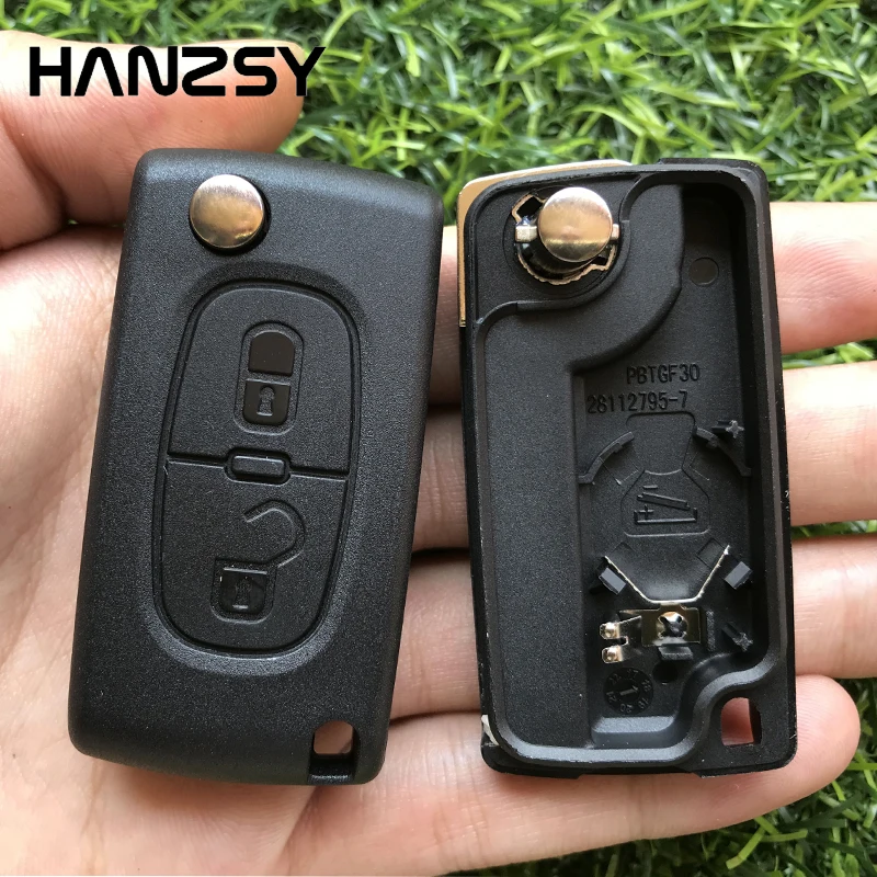 

2 buttons Remote Key Case For Peugeot 308 307 207 206 407 Partner For Citroen C3 Picasso CE0536/CE0523 Car key Shell Blank fob