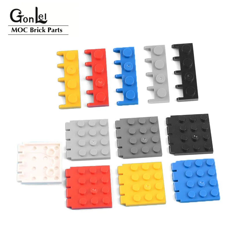 20Pcs/lot Hinge Vehicle Roof Holder 1x4 Hinge Plate 4x4 MOC Building Block Bricks Parts DIY Toys Compatible for 4315 4213