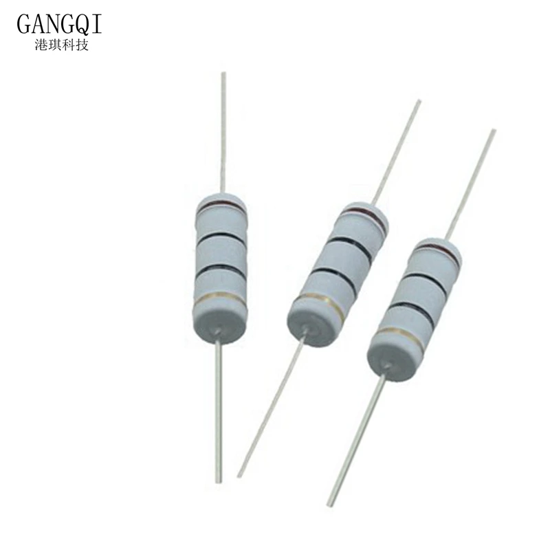 10pcs 5W Carbon Film Resistor 5% 1R ~ 1M 2.2R 10R 22R 47R 51R 100R 150R 470R 1K 4.7K 10K 47K 1 2.2 10 22 47 51 100 150 470 Ohm