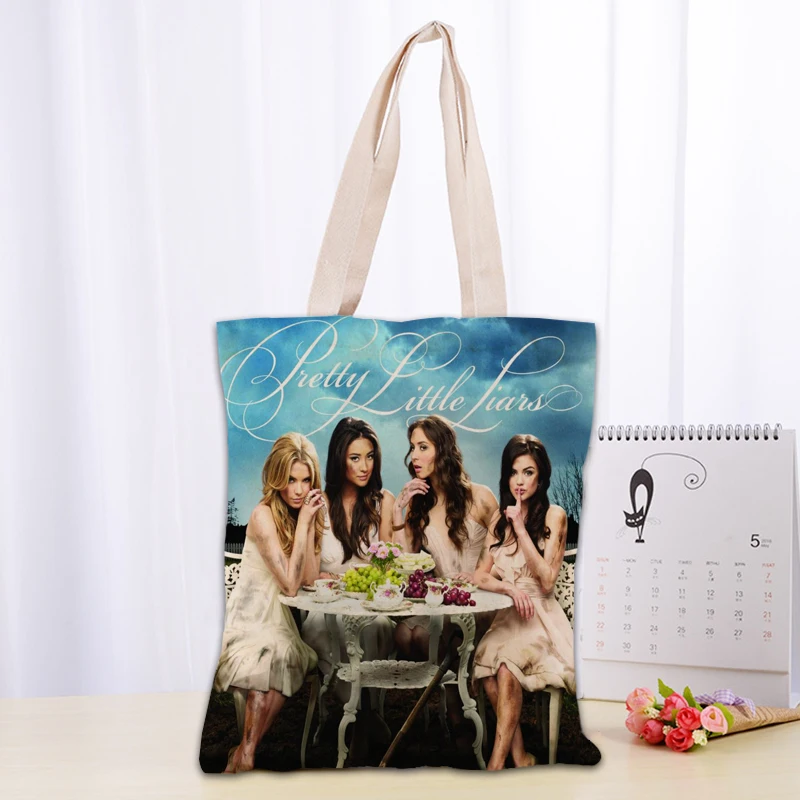 Borsa tote Pretty Little Liars Borsa per la spesa pieghevole Borsa per la spesa riutilizzabile ecologica grande in tessuto di tela unisex Borse a