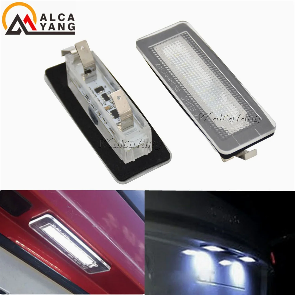 High Brightness LED License Plate Number Light Lamp For Benz Smart Fortwo Coupe Convertible 450 451 W450 W453 Error Free