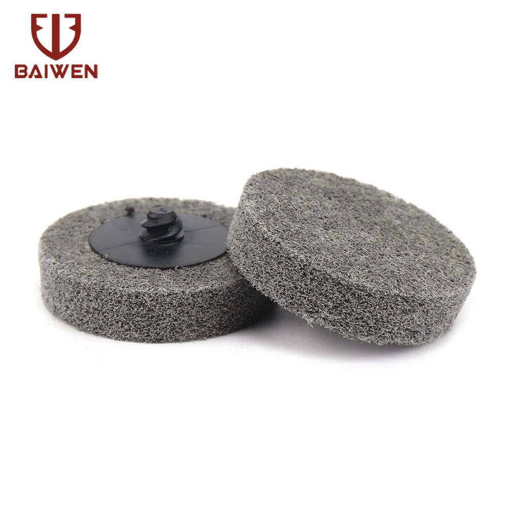 50mm 2 zoll Nylon Faser Schleif Disc Polieren Rad Polieren Pads 9P Vlies Schleifen Disc Für Rotary dremel Zubehör – Detail 6