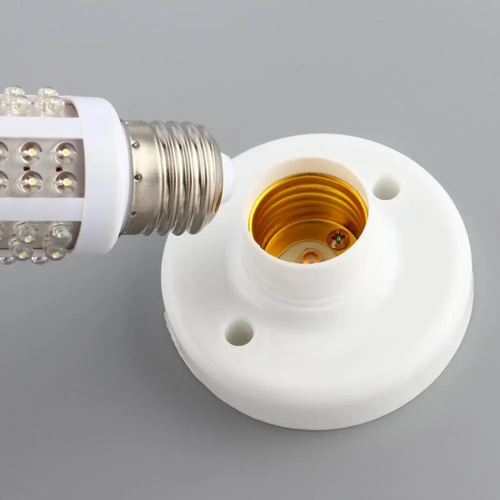 E27 portalampada ABS basi rotonde portalampada adattatore luce terminale a vite fissaggio raccordo connettore accessori per l'illuminazione domestica