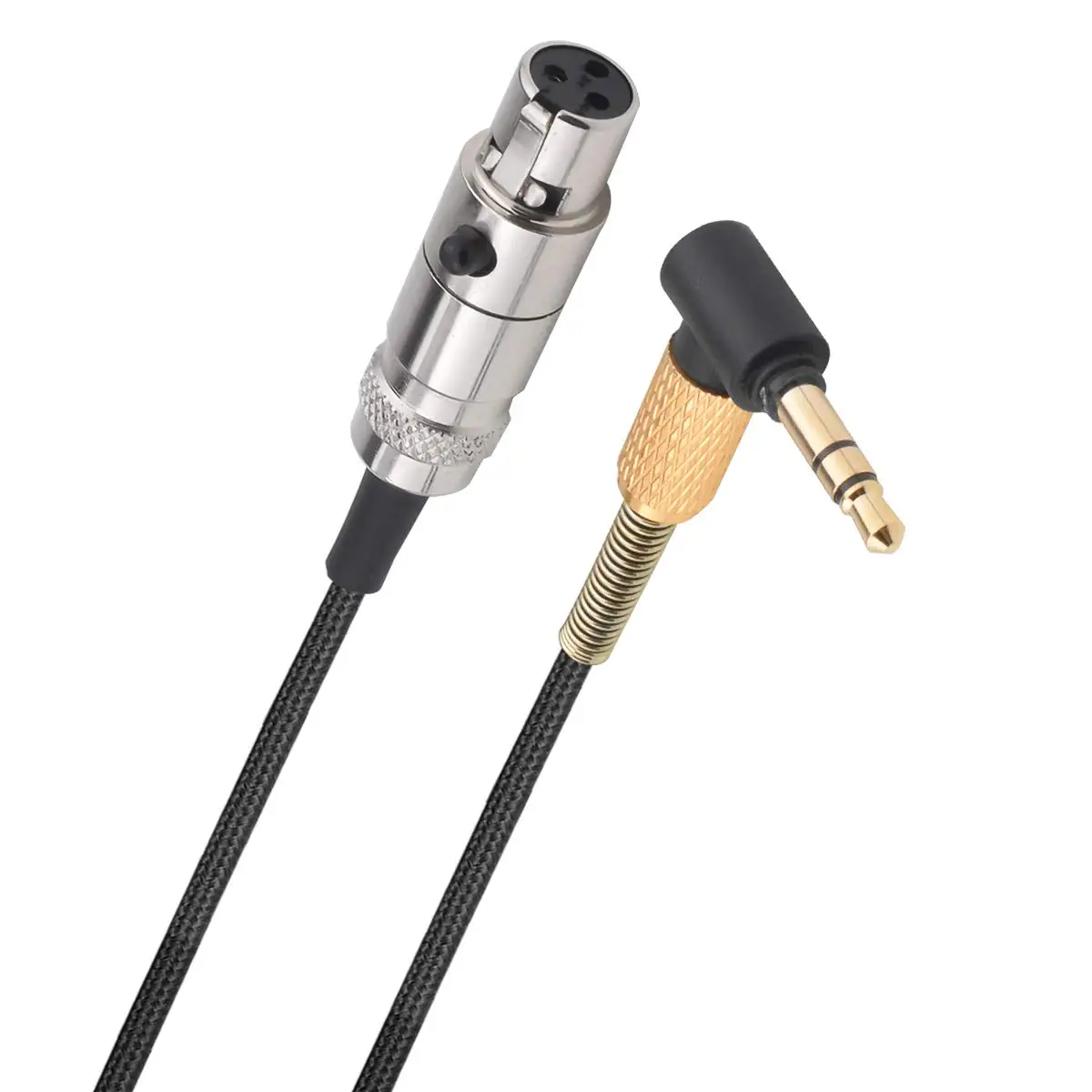 Mini XLR 3Pin OFC wymiana pleciony kabel przewód dla AKG K141 K171 K175 K181 K240 MKII K240S K371 słuchawki