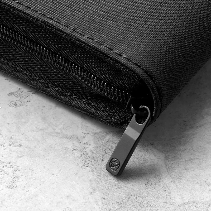 KACO KacoGreen  ALIO Pen Storage Bag For 10 20 pens zipper warterproof pen storage bag Black Sign Pen Case Holder Pouch Pencil