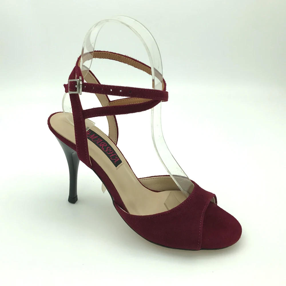 Zapatos de baile de Tango Argentina Sexy para mujer, zapatos de baile de Flamenco para boda y fiesta, suela de cuero, T62102BUS, nuevo