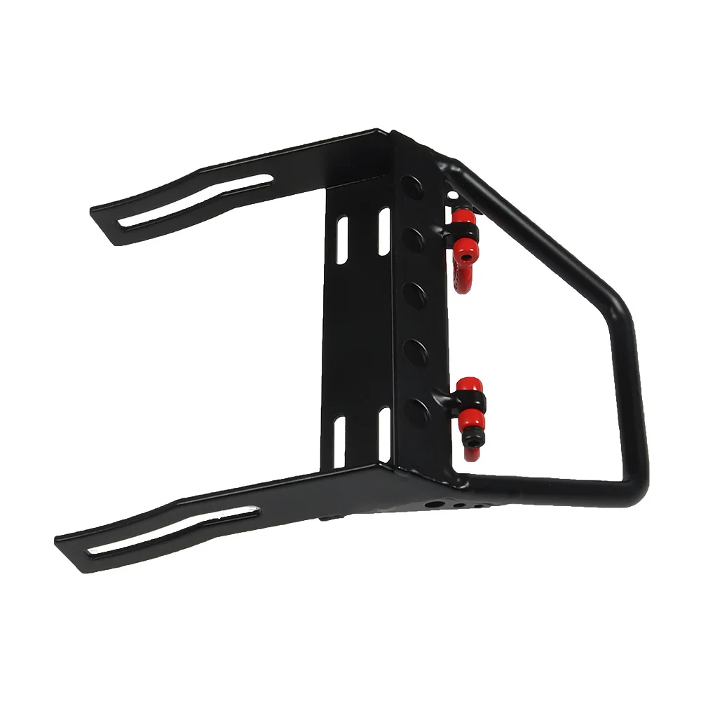 AXSPEED Metal Front Bumper with Winch Mount Shackles for Axial SCX10 TRX-4 D90 CC01 1/10 RC Crawler Car Model Upgrade Parts