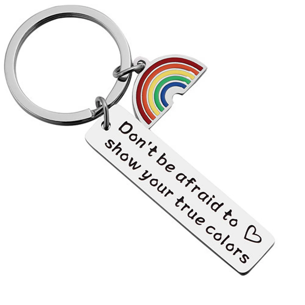 Gay Pride Gift LGBT Keychain Rainbow Pride Keychain Lesbian Pride Keyring