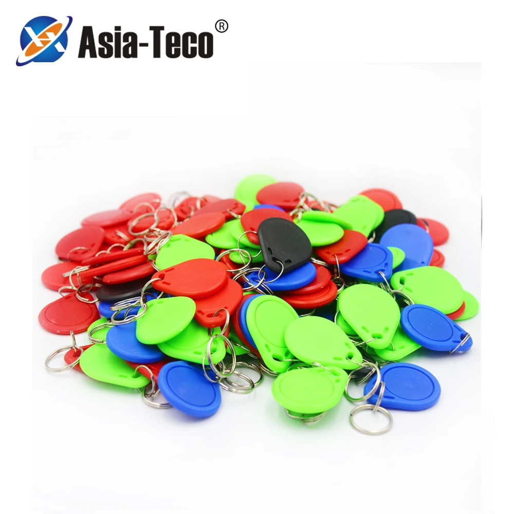 100pc/lot 13.56MHz IC M1 Keyfobs Tags Access Control RFID Key Finder Card Token Attendance Management Keychain