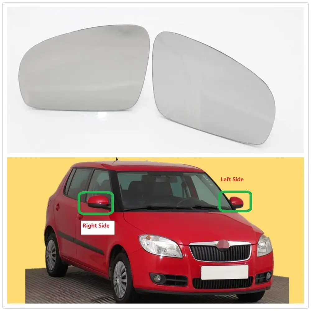 Dla Skoda Fabia MK2 Roomster 2007 2008 2009 2010 2011 2012 2013 2014 2015 Car-Styling nowe szkło lustrzane podgrzewane