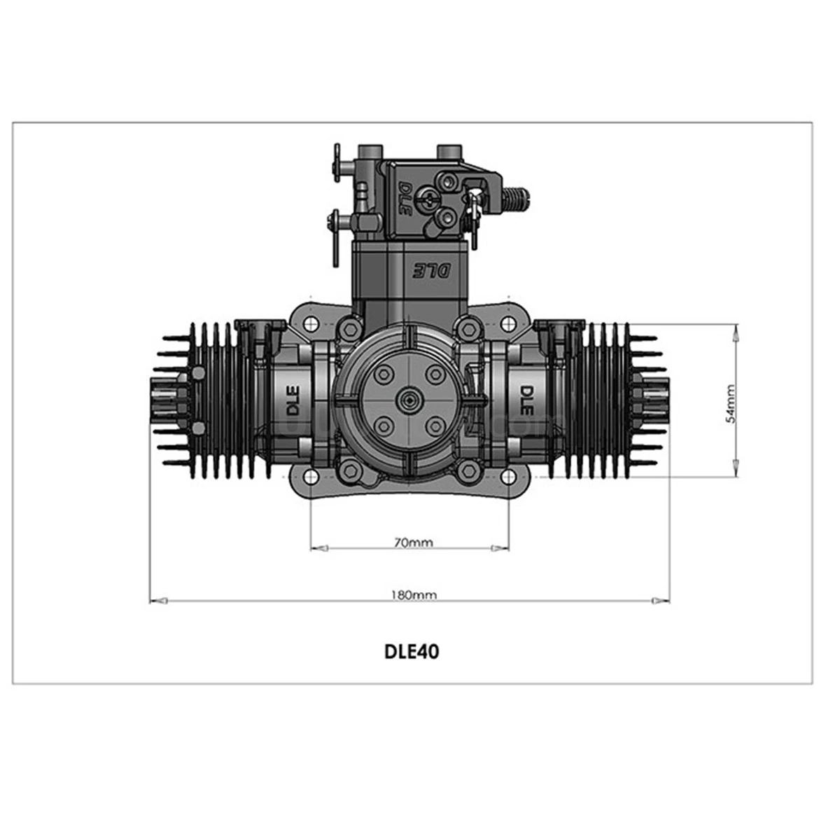 Motore DLE DLE-40cc DLE40 doppia benzina con accensione elettronica DLE-40 per aereo RC