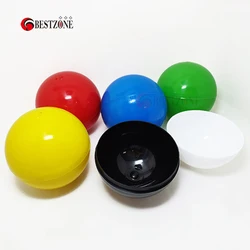 100Pcs/Lot 70MM Diameter Plastic PP Toy Capsules Round Ball Mixed Colors Colorful For Vending Machine Empty Container Shell New