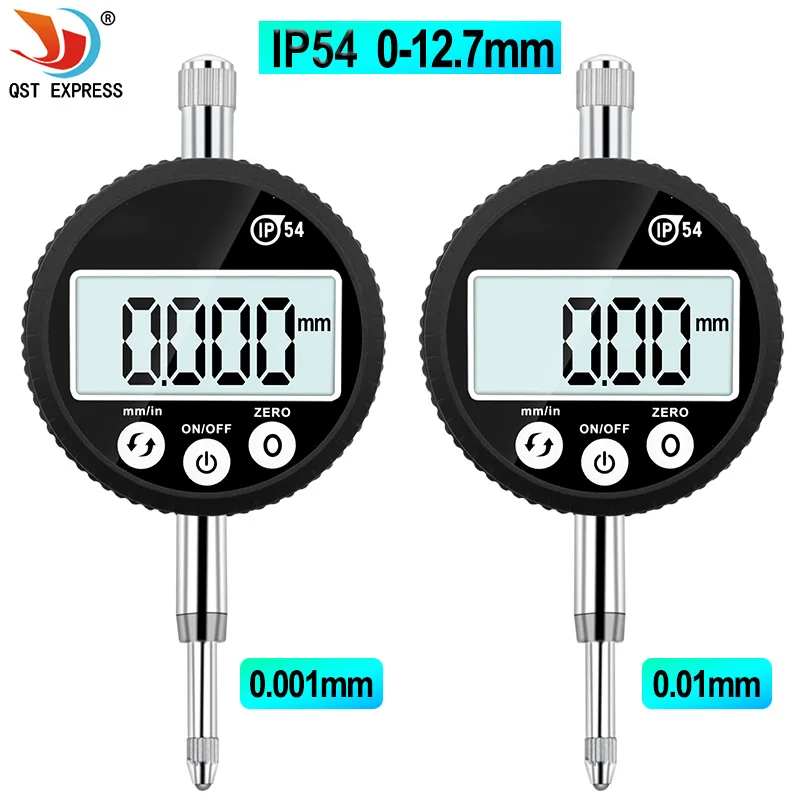 IP54 wodoodporny wskaźnik cyfrowy 0-12.7mm 0.001mm 0.00005 "elektroniczny mikrometr metryczny Cal wskaźnik wybierania Gauge