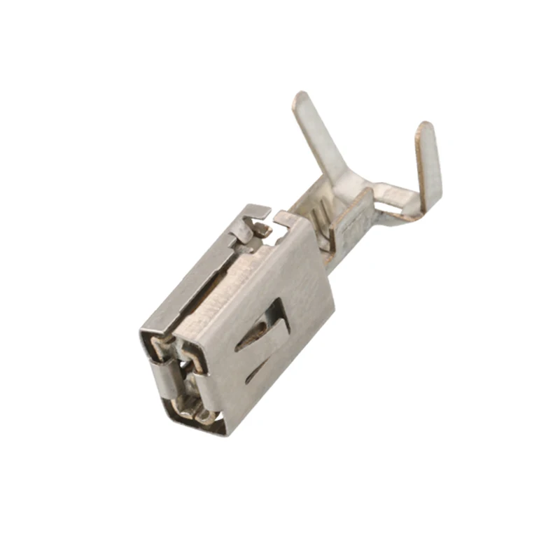 10 Stück 1241414 -1 1241416 -1 großer quadratischer Anschluss 6,3 mm Einsatzfeder dj6218c-e6.3b