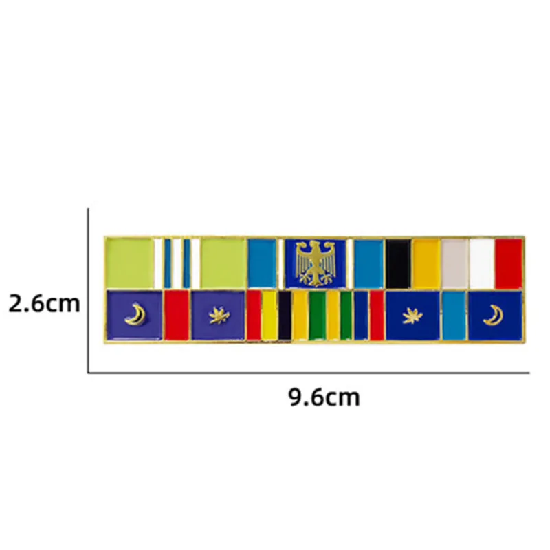 Security Guard Badge Imperial Eagle Emblem Ribbon Honor Medal Brooch Pendant