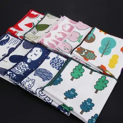 Brand New High Quality Hankerchief Scarves Vintage Linen Hankies Men's Pocket Square Handkerchiefs Cartoon Print Cotton Hnaky