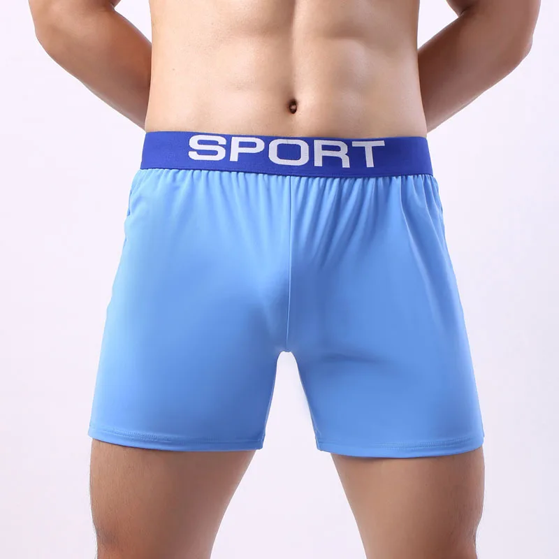 

Fashion Summer Long Men Boxers High Waist Sports Mens Underwear Boxer Shorts Long Leg Trunks Underpants Sexy Male Boxer Panties