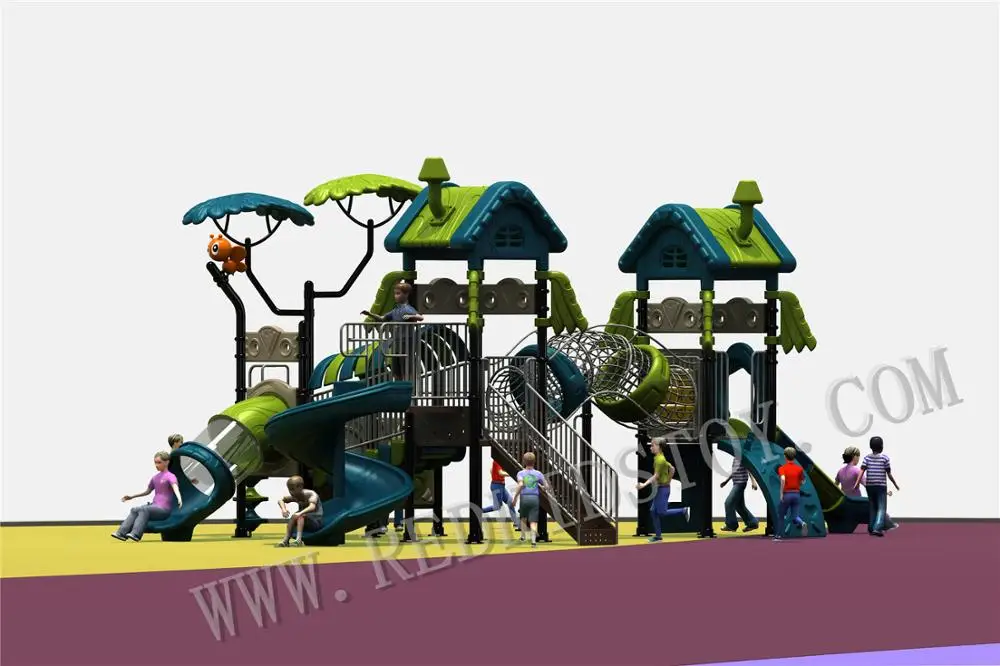 EU Standard Tree House Themed Playground Equipment Outdoor HZ-2018SWE003