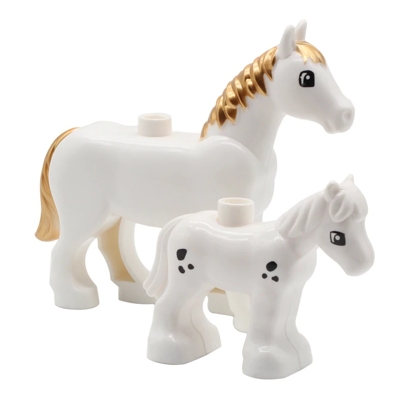 Zoo Tiere Serie Set Große Größe Bausteine Montieren Zubehör Nette Vögel Tiere Elefant Tiger Ziegel Bildung Spielzeug Kinder