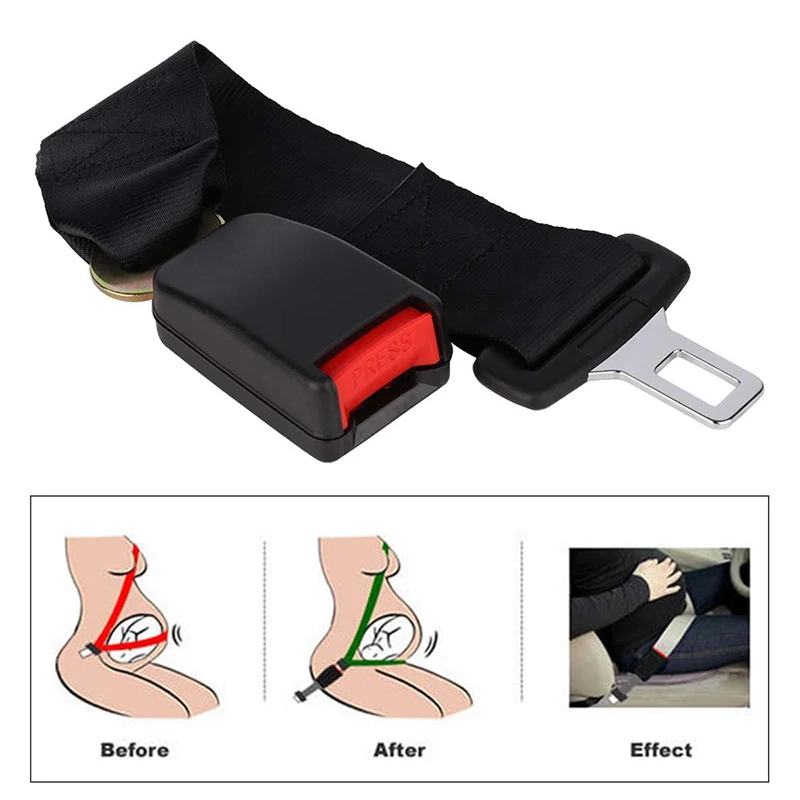 Universal Car Safety Belt 23CM Seat Belt Extension Plug Buckle Seatbelt Clip Adjustable Extender Child Universal Lengthening