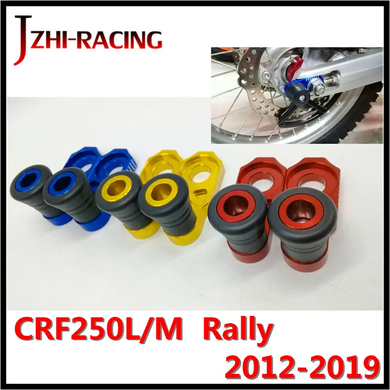 For Honda CRF250L/M CRF250L CRF250M Rally 2012-2019 Motorcycle Accessories Rear Axle Blocks Chain Adjuster Floor protection