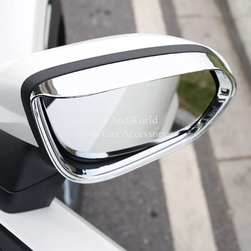 

For Changan cs35 Plus 2018-2025 Side Door Rear View Mirror Eyebrow Cover Rearview Rain Hat Molding Trims ABS Car Accessories